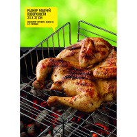 Универсальная решетка-гриль Forester с регулируемой высотой, 24х37 см BQ-N05