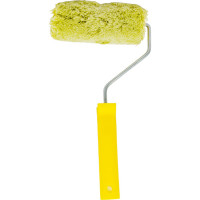 Малярный валик РемоКолор с рукояткой Синтэкс, ось 6мм, D40мм, 140мм, красная рукоятка, 04-2-515