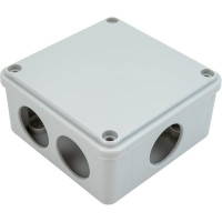 Распаечная коробка IEK КМ для открытой проводки, 100x100x45мм, IP44, 6 вводов, RAL UKO11-100-100-045-K41-44