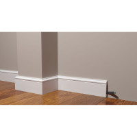 Напольный плинтус Decor-Dizayn ударопрочный влагостойкий под покраску 79Х13Х2000 мм DD005