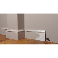 Напольный плинтус Decor-Dizayn ударопрочный влагостойкий под покраску 120Х15Х2000 мм DD004