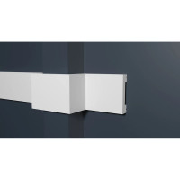 Напольный плинтус Decor-Dizayn ударопрочный влагостойкий под покраску 65Х15Х2000 мм DD33