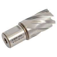 Сверло корончатое HSS по металлу (23х30/63 мм; Weldon 19) D.BOR CD-HSS-030-023-W