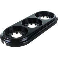 Рамка 3-местная Bylectrica, серия РЕТРО ЮЛИГ.735212.472, черный