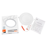 Светодиодный светильник Jazzway PPL-R WH 6Вт 4000К IP40 d120мм ДВО встраиваемый ультратонкий круглый 5008465A