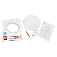 Светодиодный светильник Jazzway PPL-R WH 6Вт 6500К IP40 d120мм ДВО встраиваемый ультратонкий круглый 5008489A