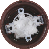 Розетка Bylectrica РА16-0201 1-местная б.з 16А ОУ, серия РЕТРО, коричневый