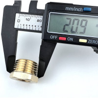 Футорка Профитт латунная, НР 1/2" х ВР 1/4" 3170420