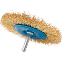 Корщетка дисковая (100 мм; латунная проволока) для дрели Hogert Technik HT7D712