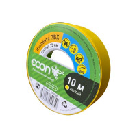 Изолента ECON 15/10/0,13, жёлтый 15101307
