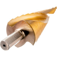 Сверло ступенчатое по металлу SPIRAL HSS-TiN 4-32х2/102 мм D.BOR SDSP-TIN-04-32-10