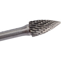 Бор-фреза форма G парабола с заостренной головой DC (10х20/65 мм; хвостовик 6 мм) D.BOR RB-DC-G-10-065-6