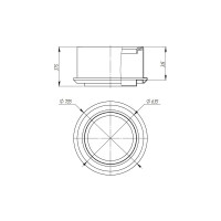 Горловина ASPLAST Г300 EL-25P-CAUN-G300-BL