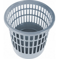 Сетчатая корзина для бумаг STAFF Basic 9 л серая 237916