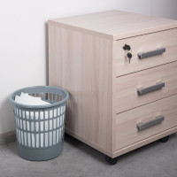 Сетчатая корзина для бумаг STAFF Basic 9 л серая 237916