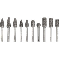 Набор борфрез твердосплавных NORGAU 10 шт (10 мм, 12 мм) 077200520