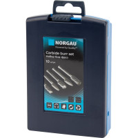 Набор борфрез твердосплавных NORGAU 10 шт (10 мм, 12 мм) 077200520
