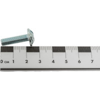 Винт ZAMETAL М6х22 с полусфер. гол. и прессш., DIN 967, оц., 200 шт ZA514349