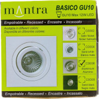 Встраиваемый светильник MANTRA BASICO GU10 C0006