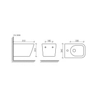 Подвесное биде Ceramicanova METRIC CN3008