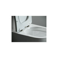 Напольная пристенная чаша унитаза Ceramicanova METROPOL Rimless CN4001-B