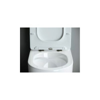 Напольная пристенная чаша унитаза Ceramicanova METROPOL Rimless CN4001-B