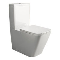 Бачок для унитаза Ceramicanova CUBIC Rimless, двойной смыв 3/6 арматура R&T CN1803-T