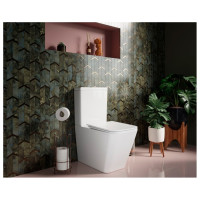Бачок для унитаза Ceramicanova CUBIC Rimless, двойной смыв 3/6 арматура R&T CN1803-T