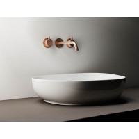 Накладной умывальник чаша Ceramicanova Element неправильной формы, 550х400х140 мм CN5003