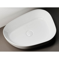 Накладной умывальник чаша Ceramicanova Element неправильной формы, 550х400х140 мм CN5003