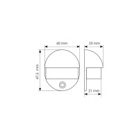 Дверной ограничитель MORELLI DS1 AB цвет бронза 9009095