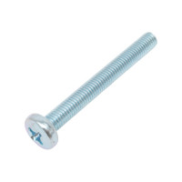 Винт ZAMETAL М8х70 полукруг. гол., DIN 7985, оц., 100 шт ZA513205