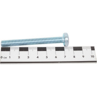 Винт ZAMETAL М8х70 полукруг. гол., DIN 7985, оц., 100 шт ZA513205