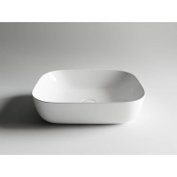 Умывальник чаша Ceramicanova накладная, прямоугольная Element 505х405х140 мм CN6008