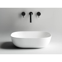 Умывальник чаша Ceramicanova Element накладная, прямоугольная 455х325х135 мм CN6009