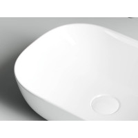 Умывальник чаша Ceramicanova Element накладная, прямоугольная 455х325х135 мм CN6009