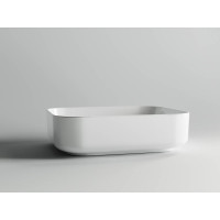 Умывальник чаша Ceramicanova Element накладная, прямоугольная, 500х390х130 мм CN6011