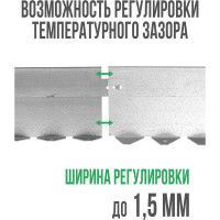 Алюминиевый бордюр ГеоПластБорд 100 мм, длина 2500 мм АЛ2500.100к