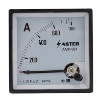 Амперметр Aster AMP-991 600/5А AMP991-600