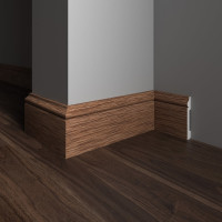 Напольный плинтус Decor-Dizayn ударопрочный, влагостойкий, вишня, 79х13х2400 мм 005-83SH