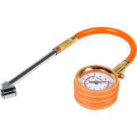 Манометр стрелочный профессиональный Airline, с шлангом, обрезиненный, 10 АТМ APR-M-03