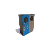 Уличная урна 7 скамеек Проспект 67076/ПРСПТ_2/9005