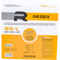 Нож облегченный SUPER LIGHT GS-L (230x1.3x25.4 мм; 40Т) для бензокосы Rezer 03.010.00037