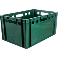 Ящик Тара.ру п/э 600х400х300 сплошной Е3 зеленый 01906