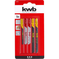 Набор пилок для лобзика по дереву и металлу 5 предметов kwb 617295