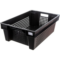 Ящик Тара.ру п/э 600х400х200 1,5кг, дно сплошное, стенки перфорированные 00346