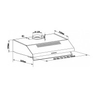 Кухонная вытяжка MAUNFELD  MP-1 50 белый