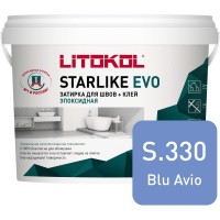 Эпоксидный состав для укладки и затирки мозаики LITOKOL STARLIKE EVO S.330 BLU AVIO 485340004