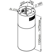 Кухонная вытяжка MAUNFELD  Lee Isla 39 черный