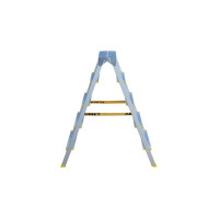 Алюминиевая двухсторонняя стремянка Алюмет с анодированным покрытием 2х5 ступеней. Серия APD 9205